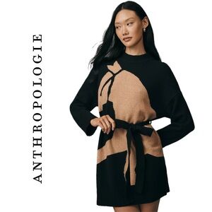 Anthropologie COREY LYNN CALTER Belted Sweater Mini Dress